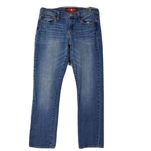 Lucky Brand Sofia Straight Ankle Jeans Size 6 Medium Wash Stretch Denim‎